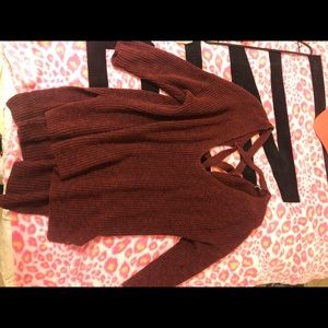 Express maroon sweater